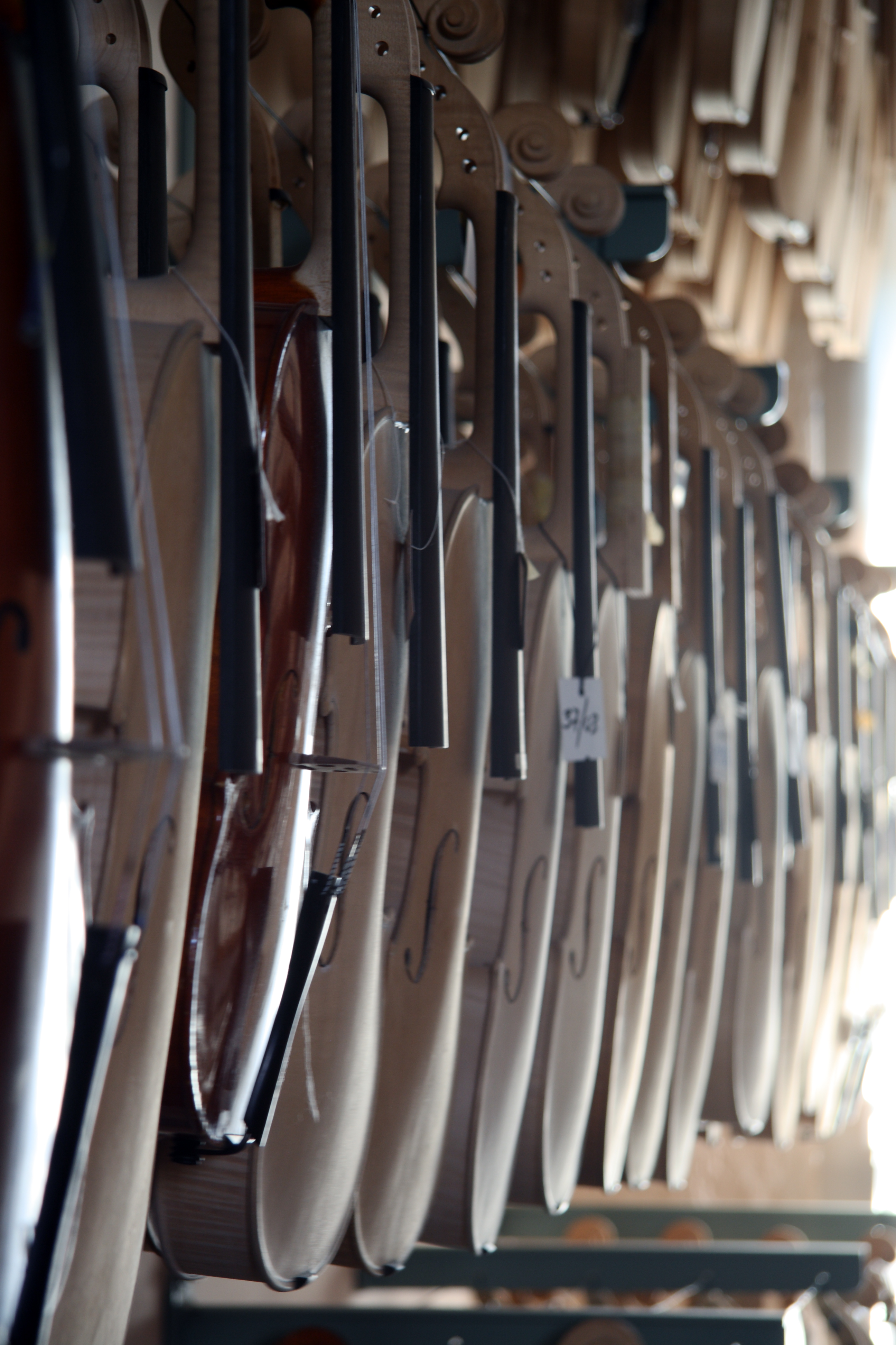 Violins in production